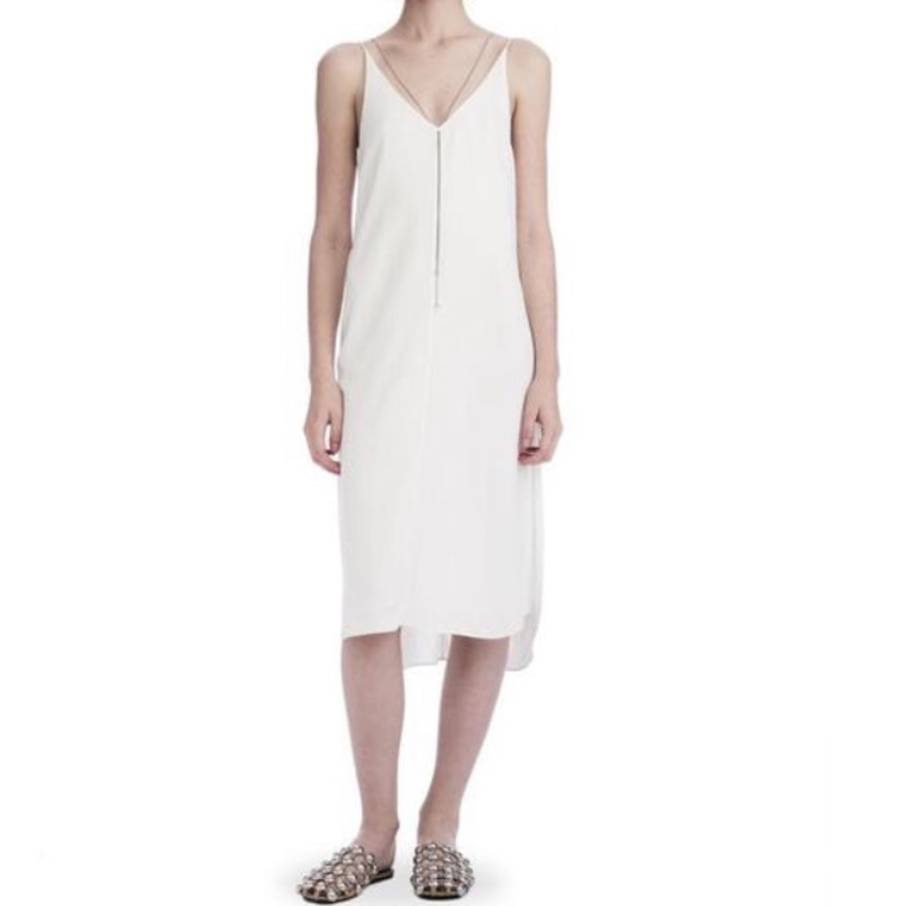 T Alexander Wang white chain dress size 4 NWT